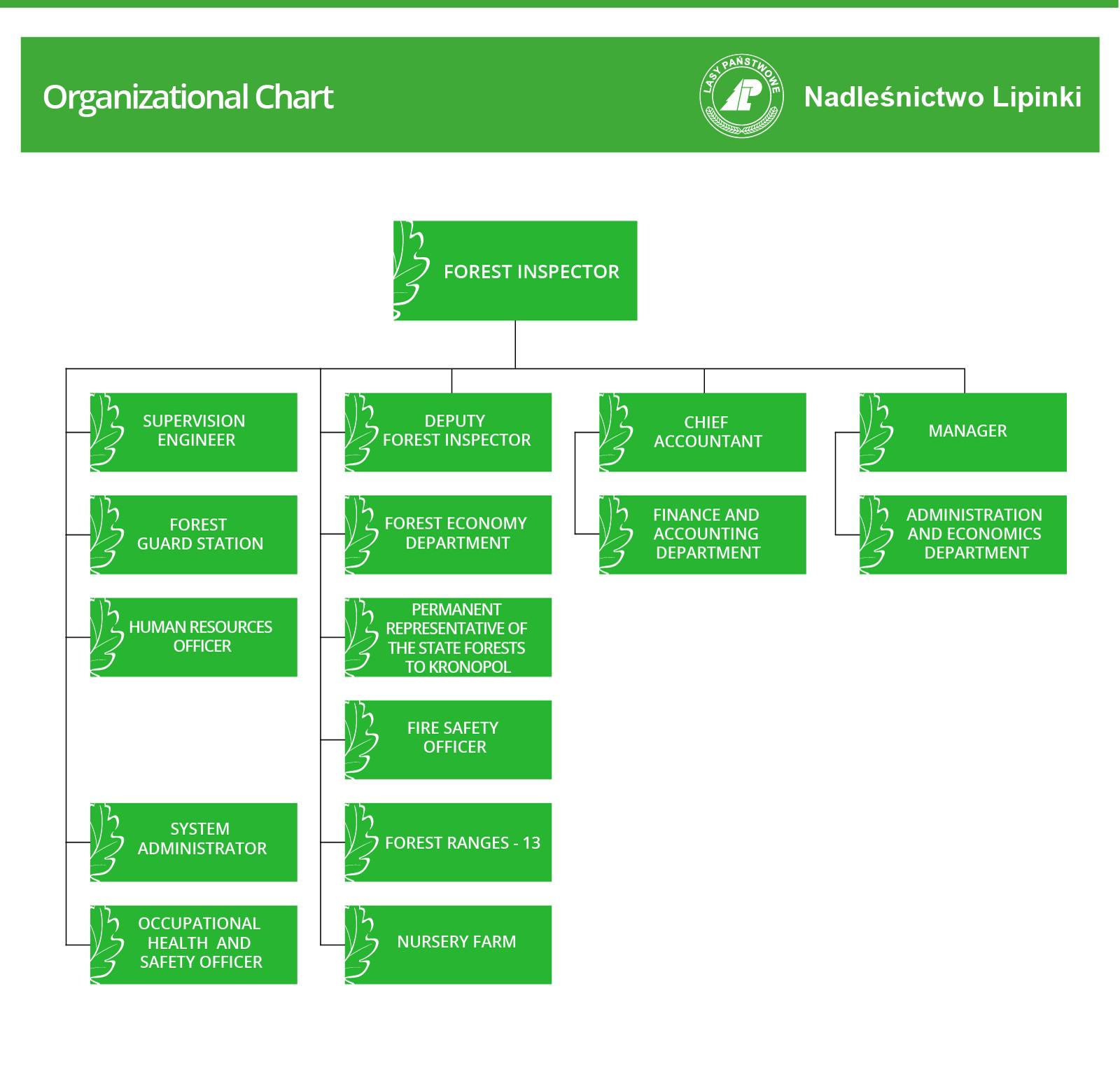 Lipinki Forest District organization chart.